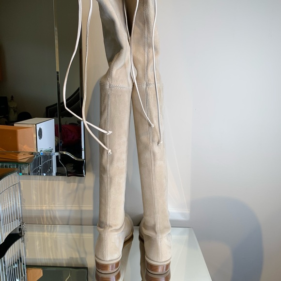Stuart Weitzman Lowland In Buff - Picture 3 of 16